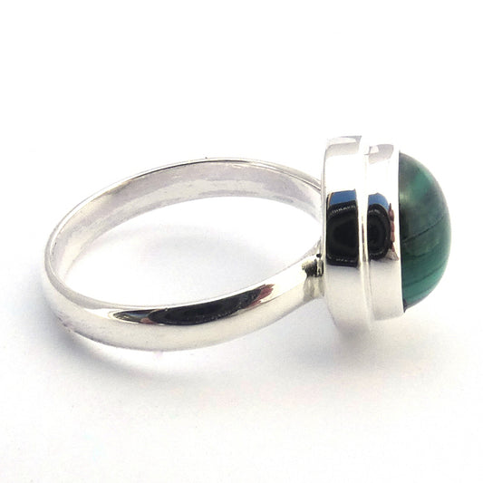R745MA LIMITED .925 Sterling Silver Ring with Malachite