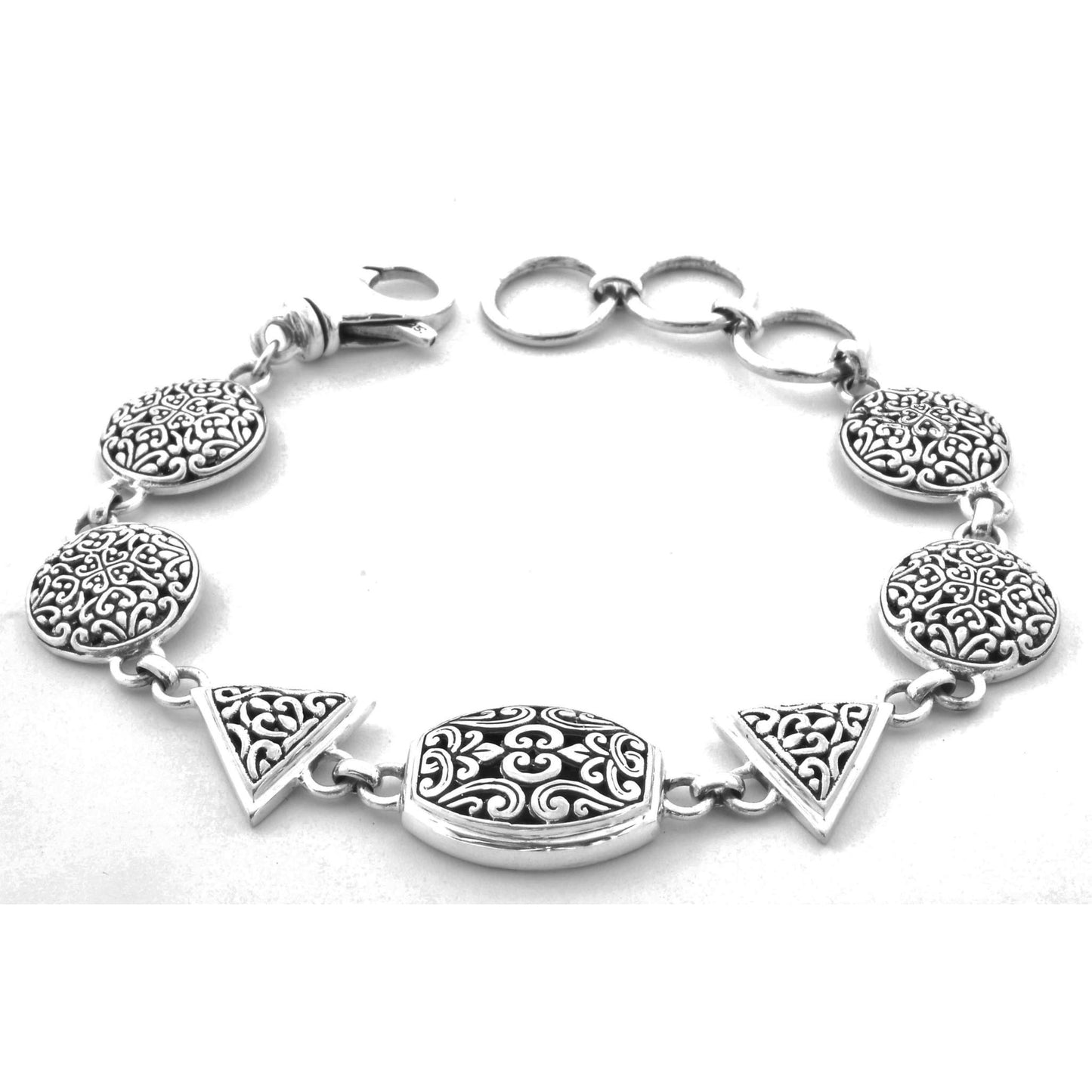 Sterling silver bracelet.