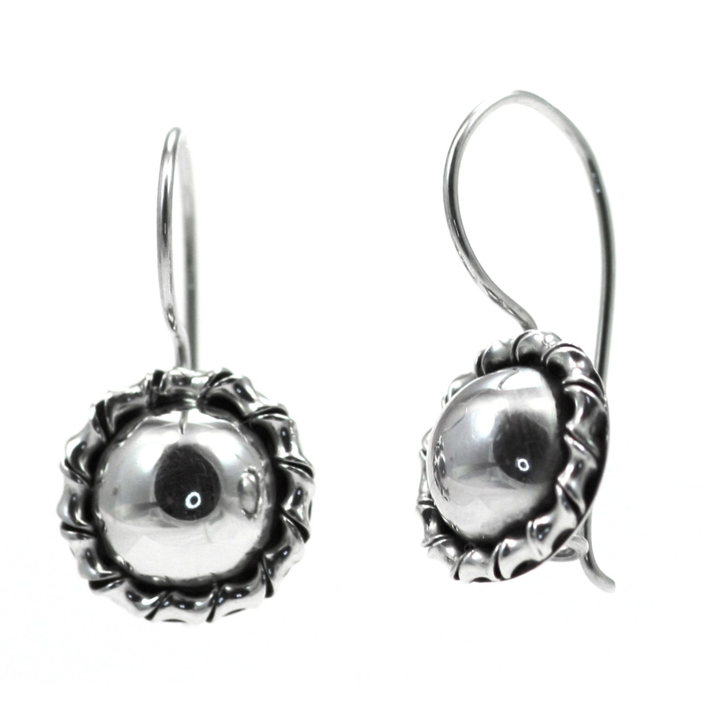 Sterling silver wire earrings.