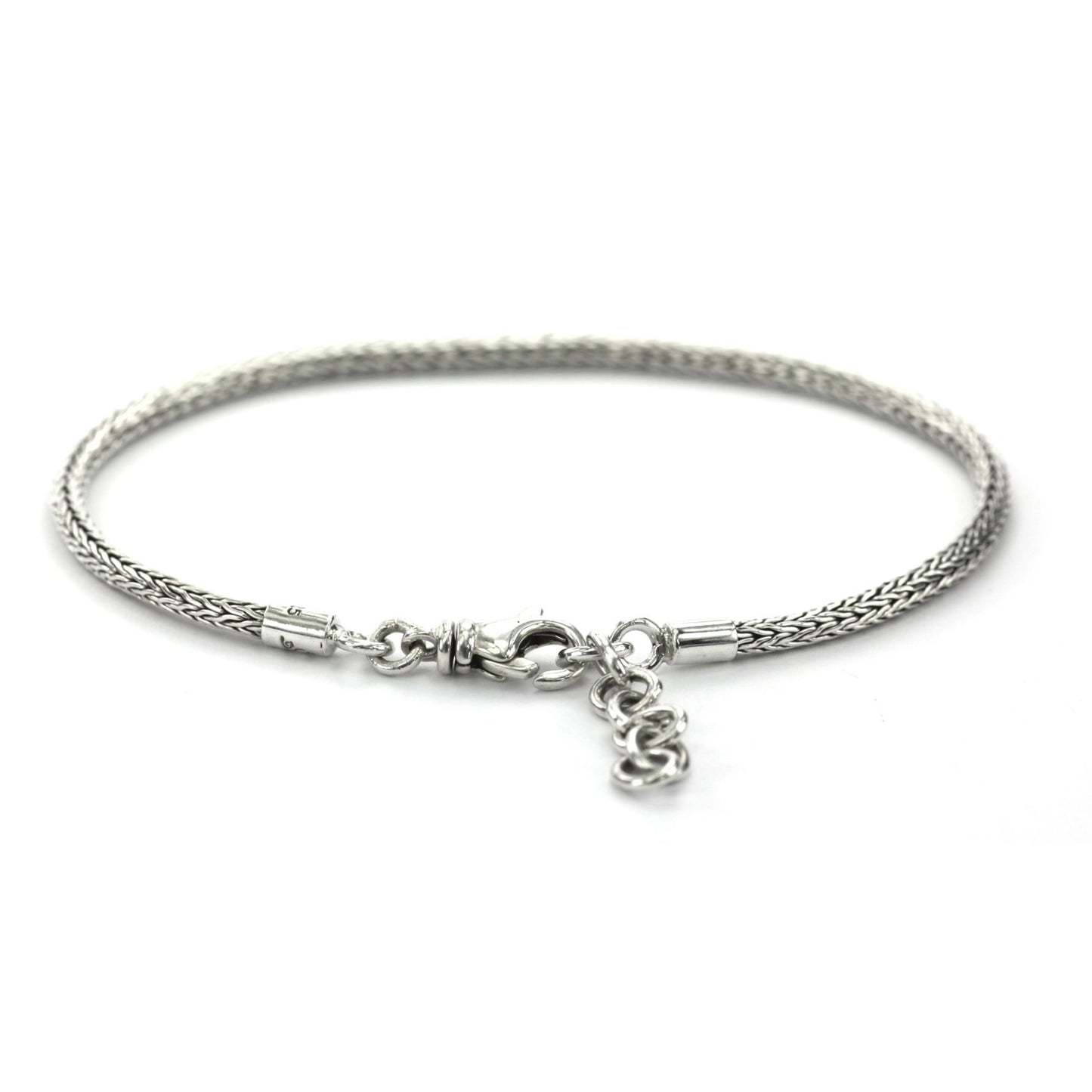 Sterling silver chain bracelet.