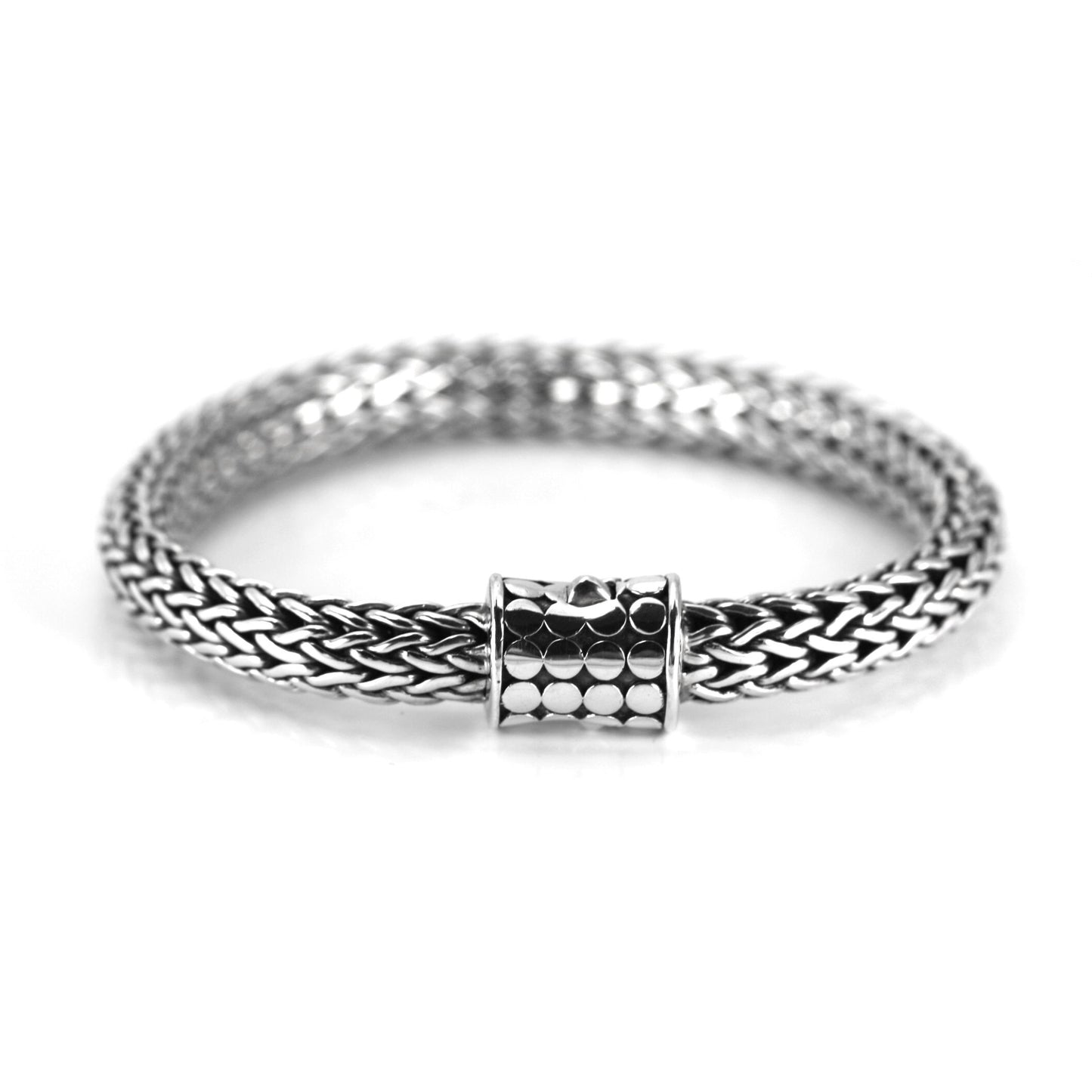 B847 8.5" SOHO Classic, Thick Snake Chain Bracelet with Barrel Clasp