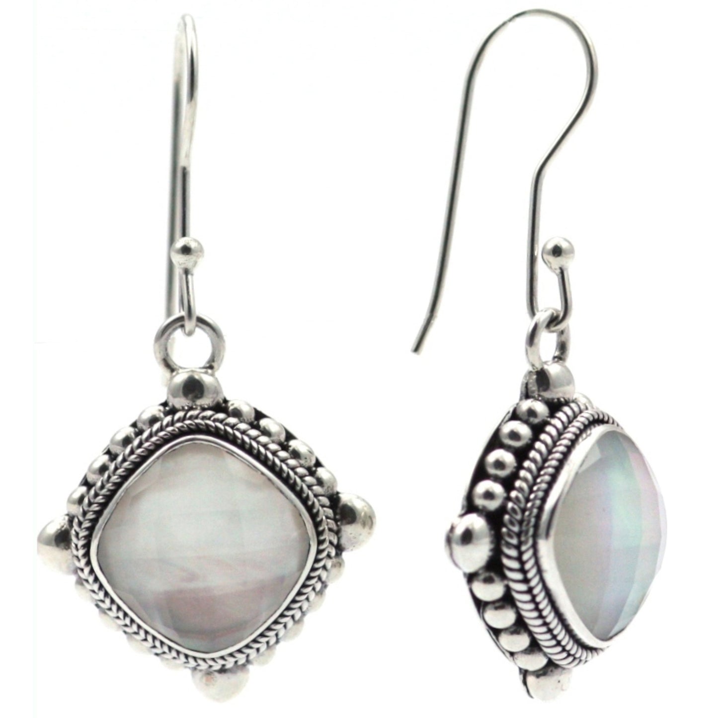 E185MPF LIMITED Crystal Quartz Doublet Earrings