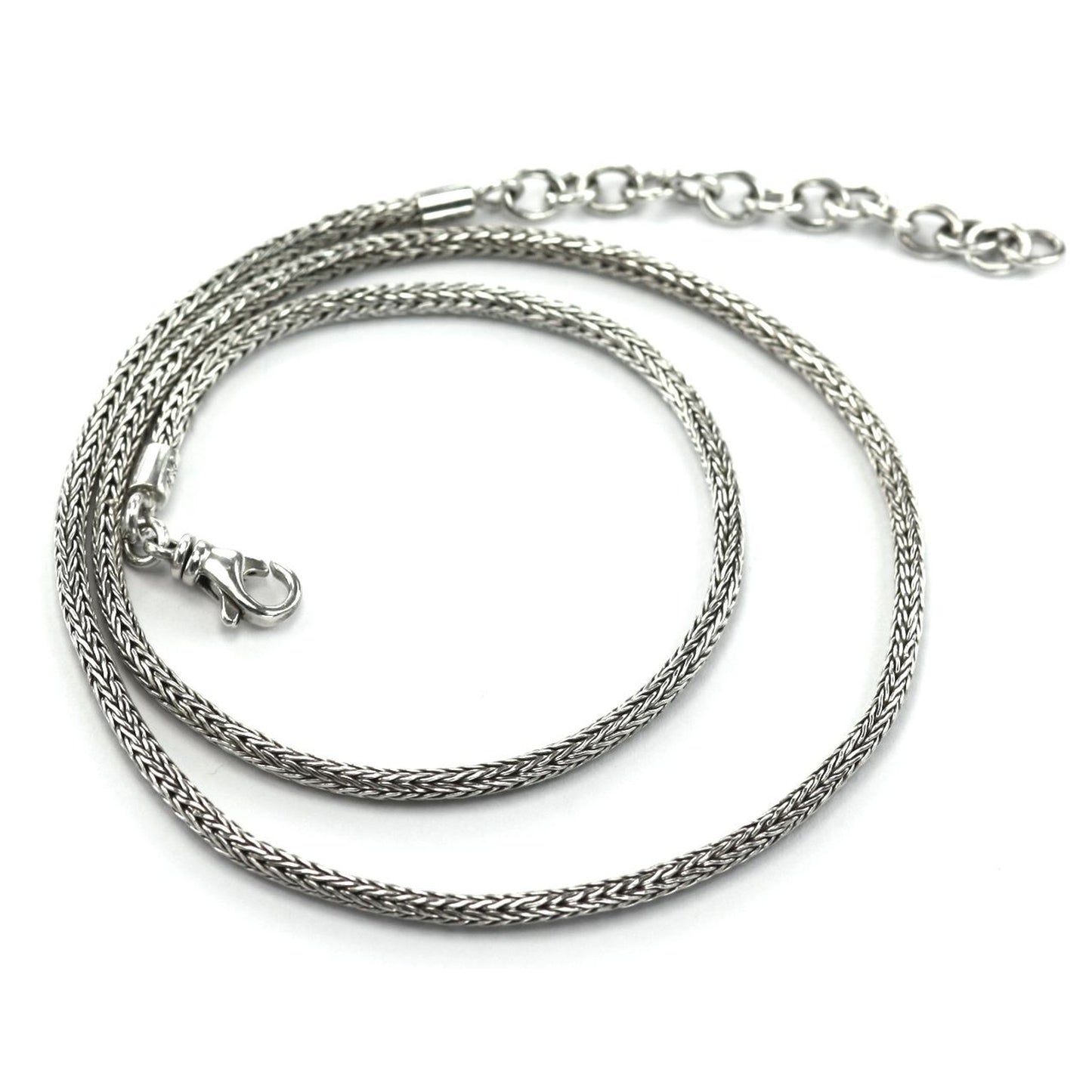 Sterling silver chain necklace.