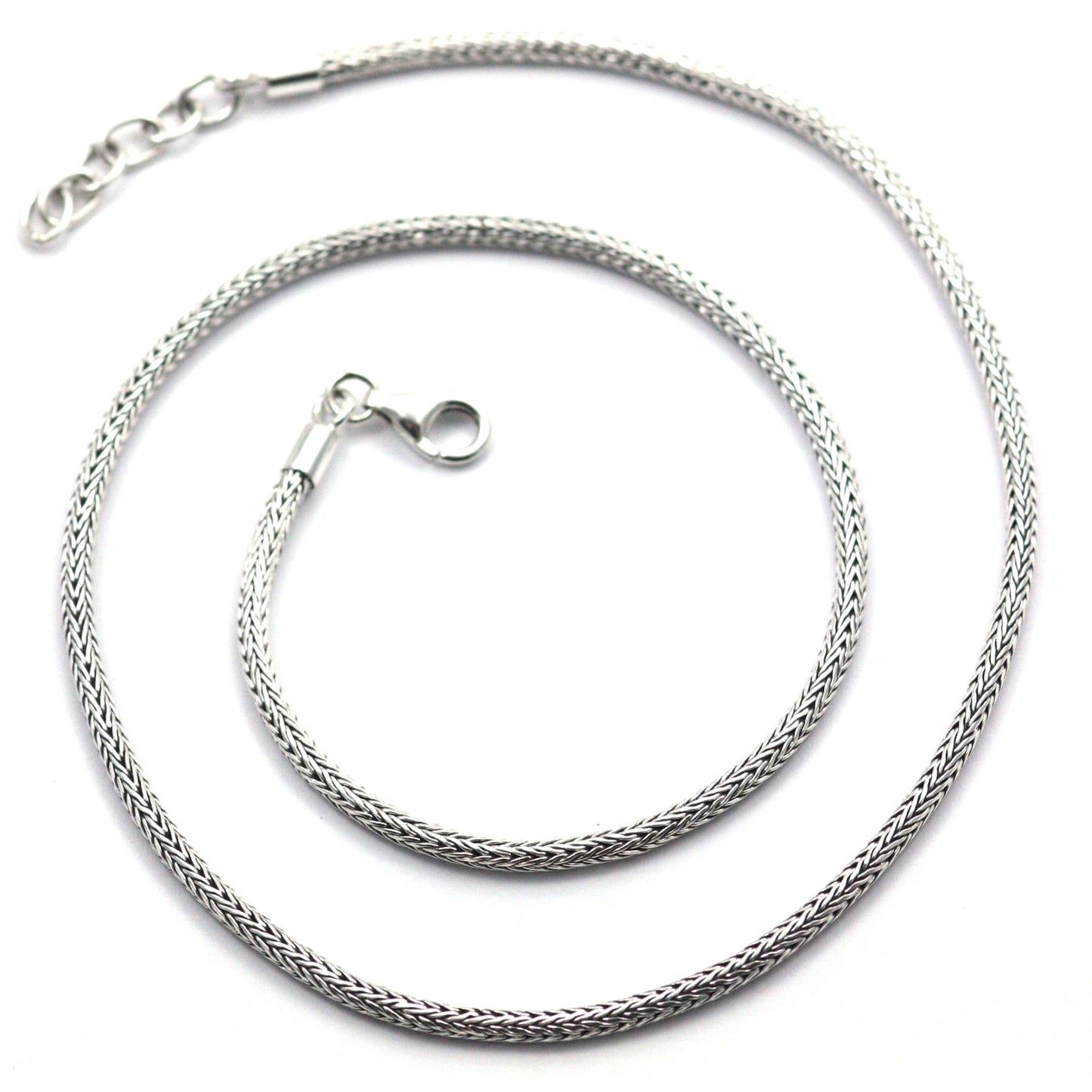 Sterling silver chain necklace.