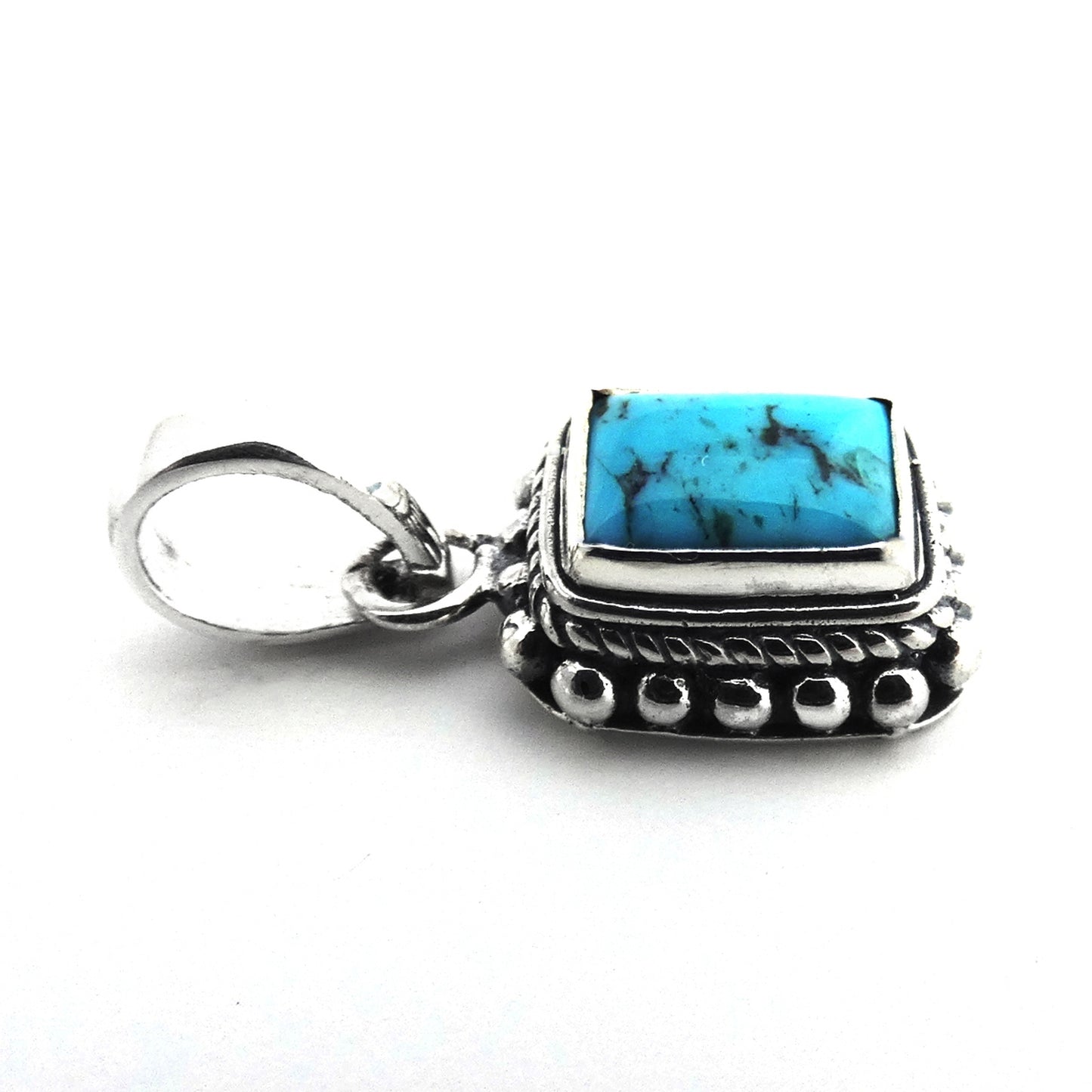 P001TQ LIMITED Sterling Silver Pendant with Turquoise