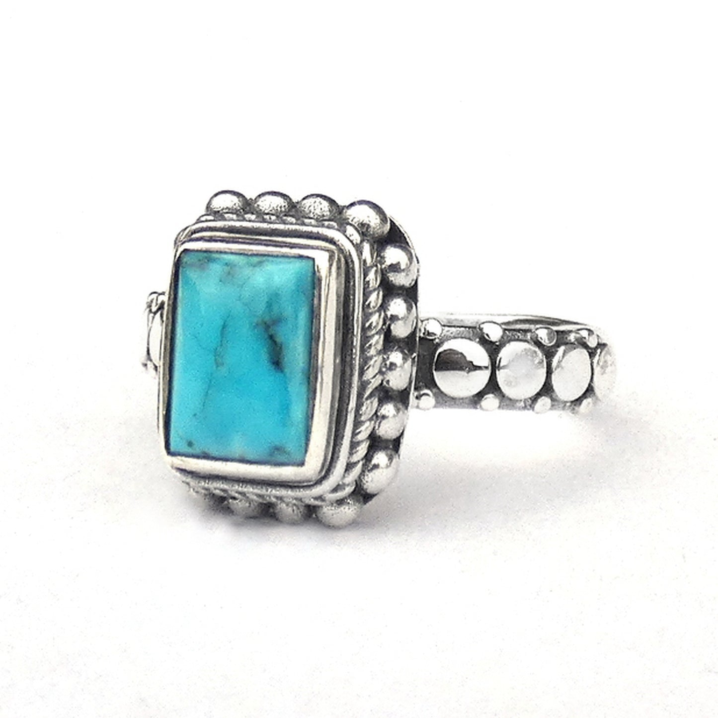 R002TQ LIMITED Sterling Silver Ring with Turquoise