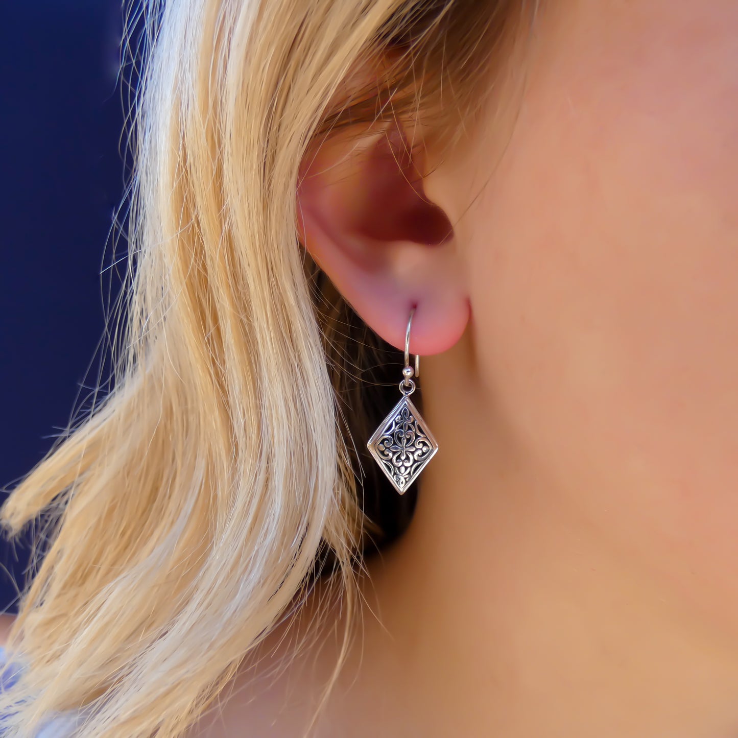 Sterling silver earrings.