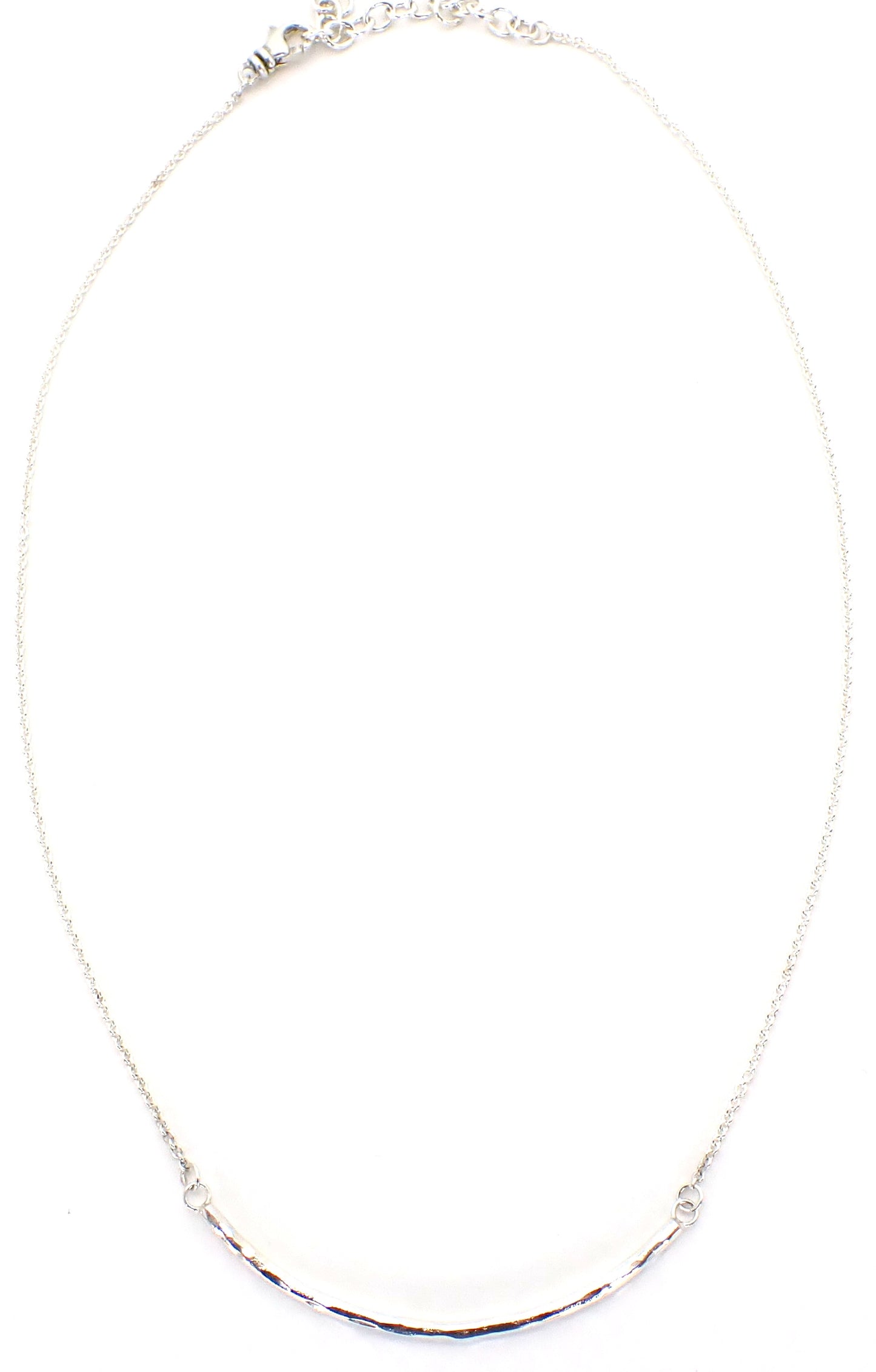 N721 DASA Hammered Curved Bar Necklace