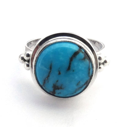 R710TQ LIMITED .925 Sterling Silver Ring with Turquoise