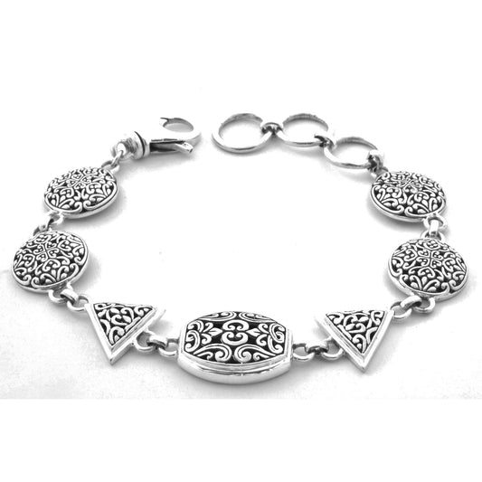Sterling silver bracelet.