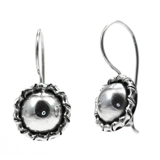 Sterling silver wire earrings.
