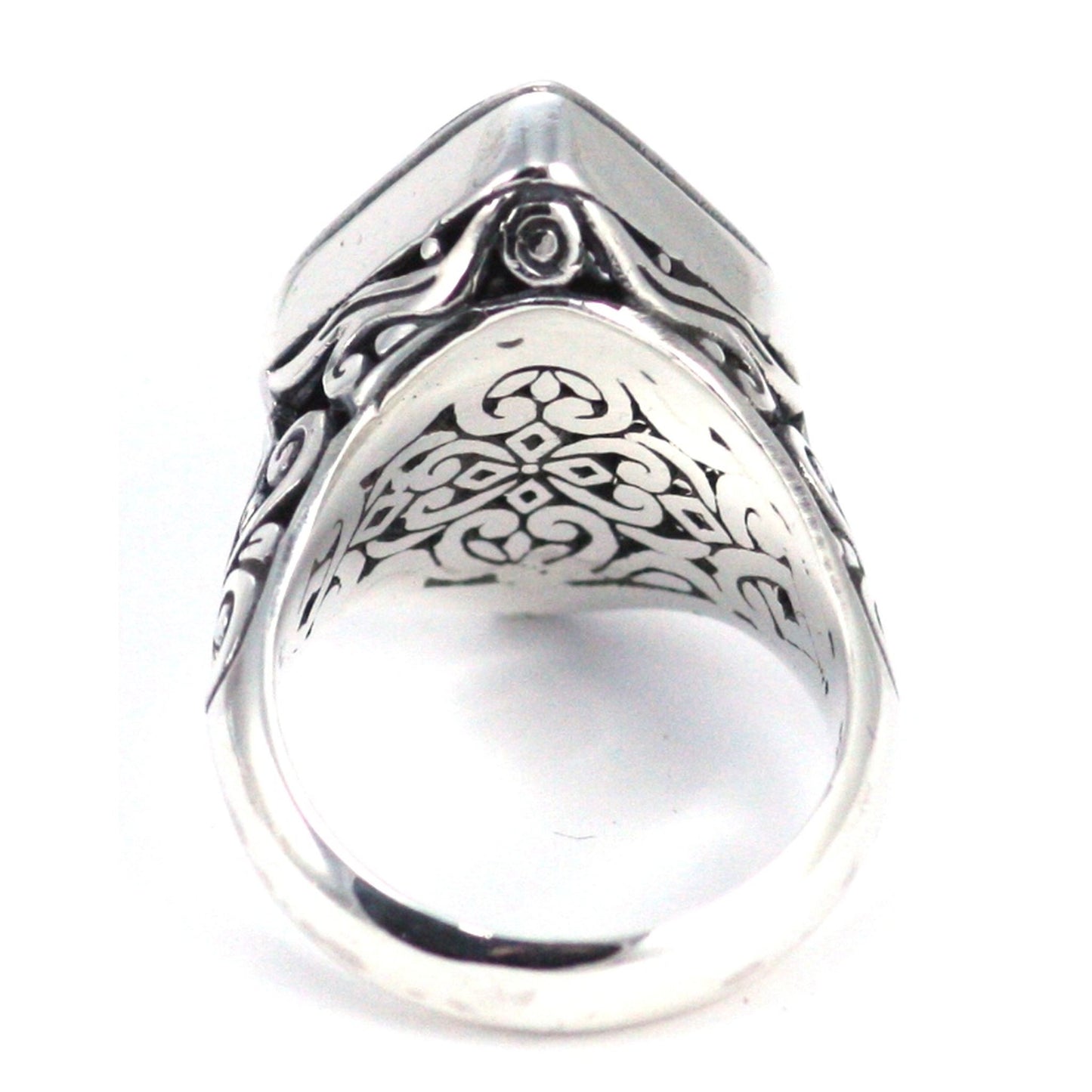 R763 size 6 LIMITED .925 Sterling Silver Ornate Filigree Ring