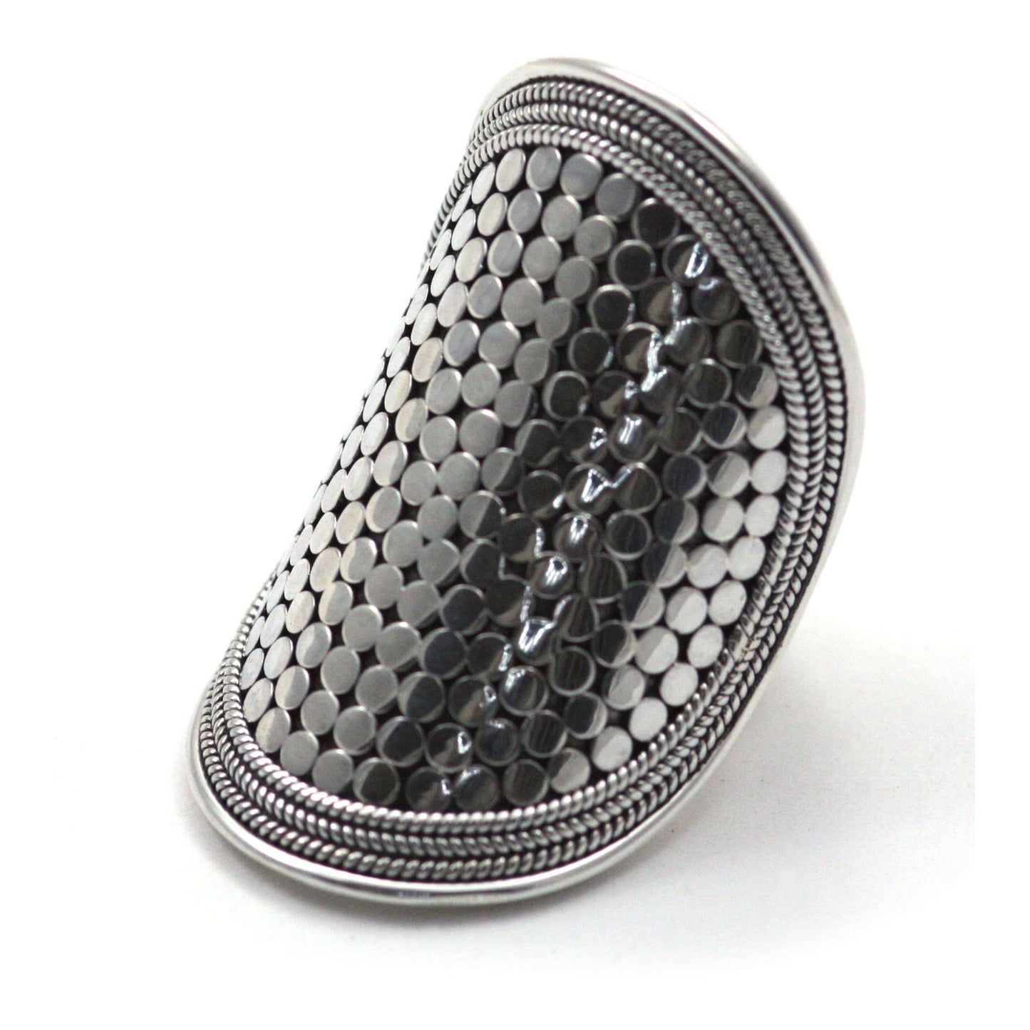 Sterling silver ring.