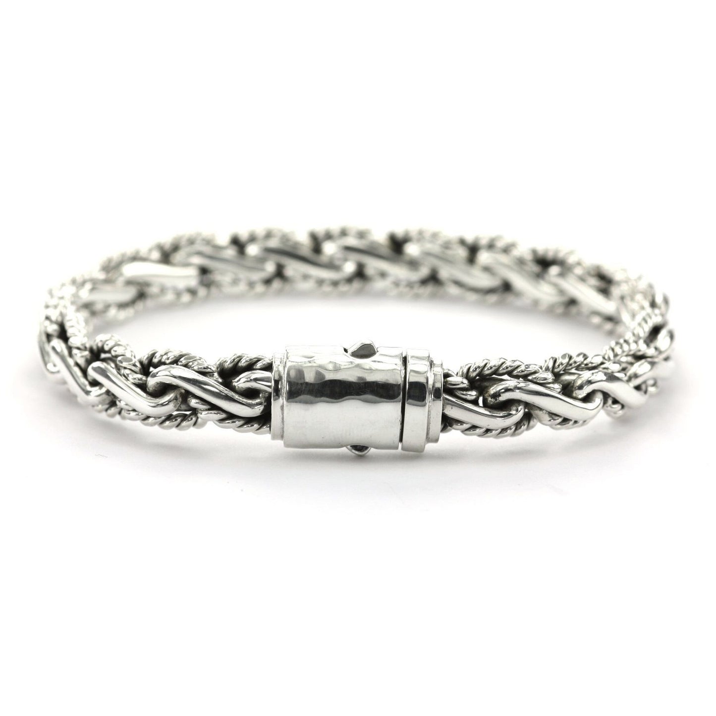 B209 LIMITED .925 Sterling Silver Chain Bracelet with Barrel Clasp