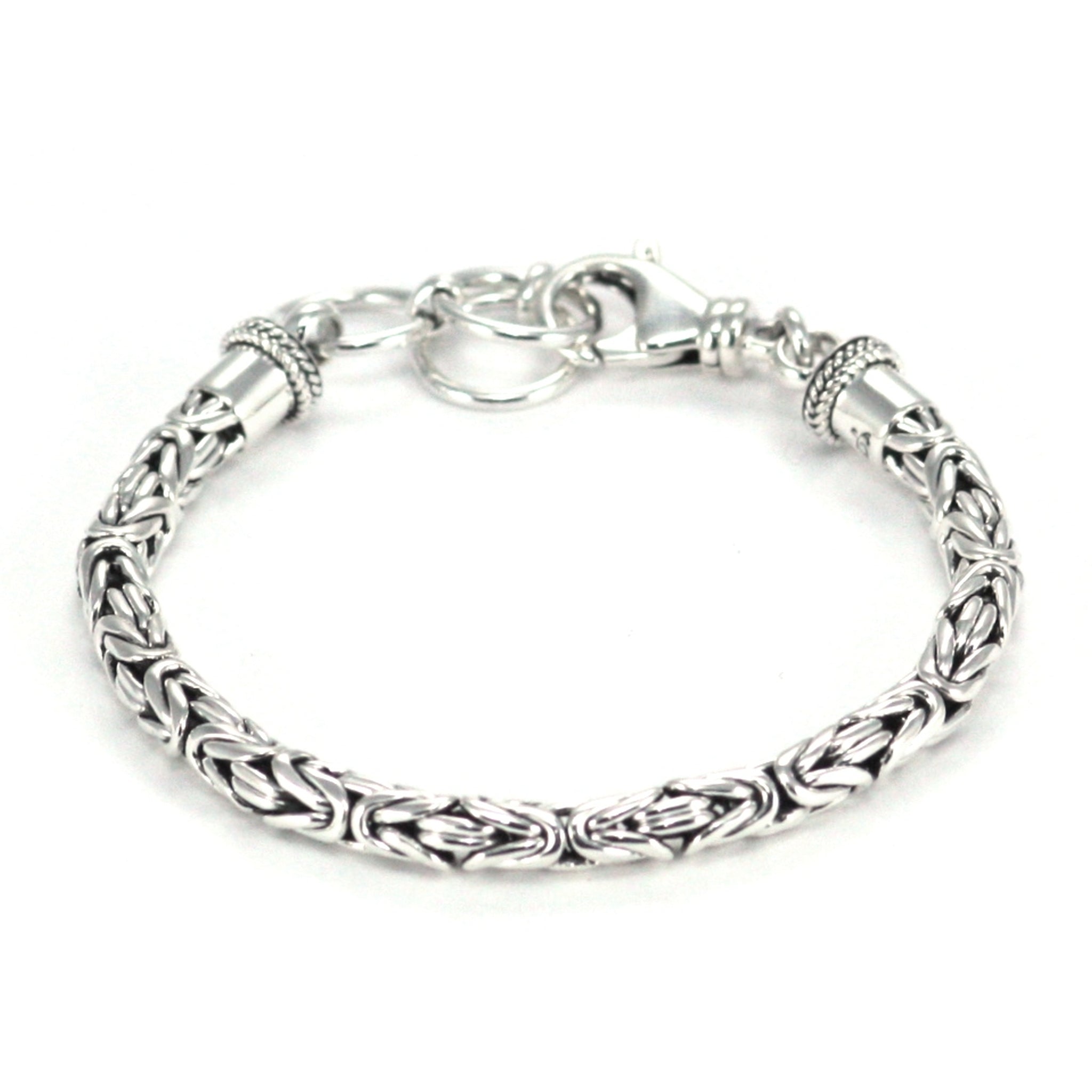 Men's Sterling Silver Thick Curb Chain Bracelet - Jewelry1000.com
