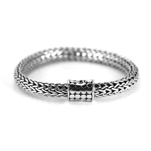 B847 8.5" SOHO Classic, Thick Snake Chain Bracelet with Barrel Clasp