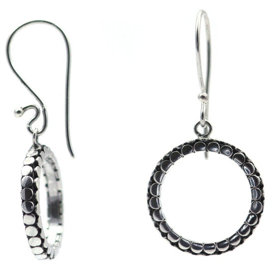 E515 SOHO Sterling Silver Circle Earrings