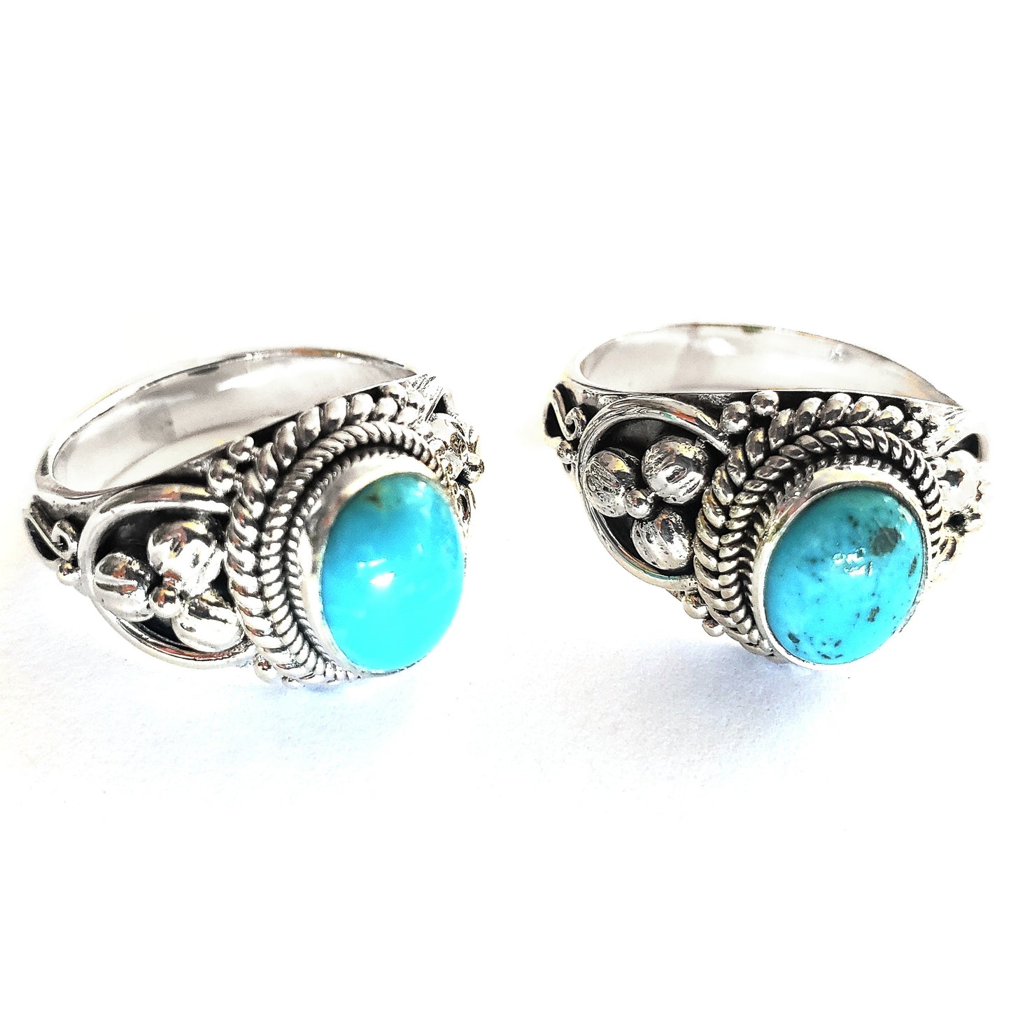 R012TQ LIMITED .925 Sterling Silver Ring with Genuine Turquoise