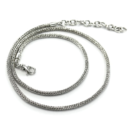 TN2m16-18" Herringbone Fine Necklace Chain from Bali.