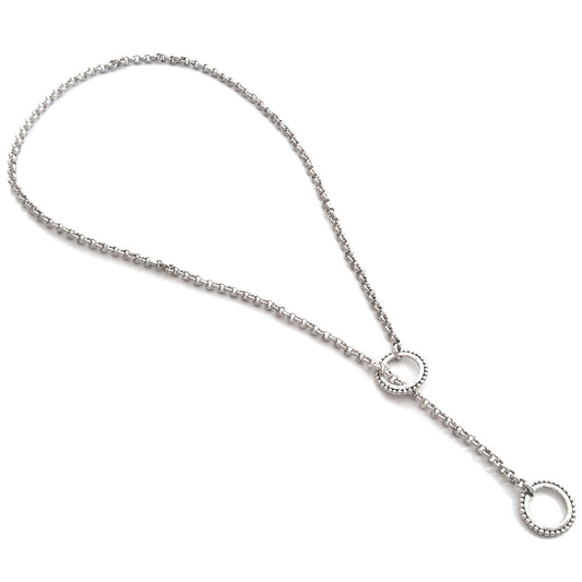 N309 DASA .925 Sterling Silver Bali Slide Necklace.