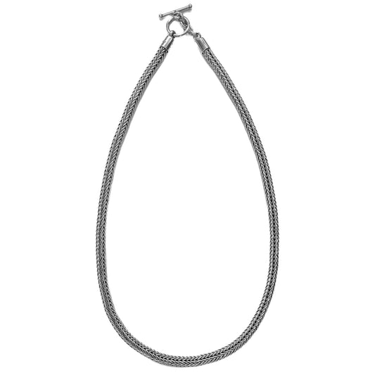Sterling silver chain necklace.