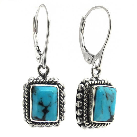 E002TQ LIMITED Sterling Silver Earrings with Turquoise