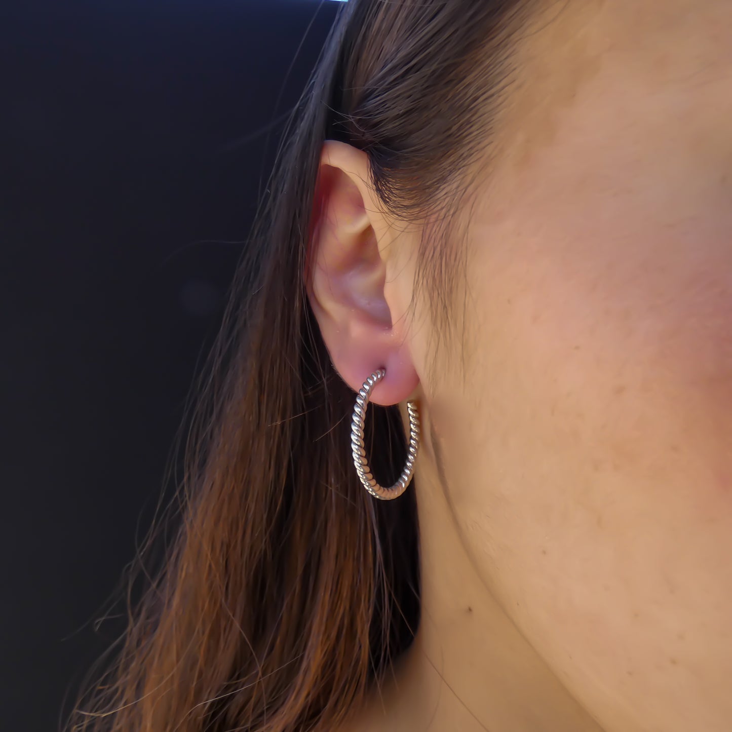 Sterling silver handmade earrings.