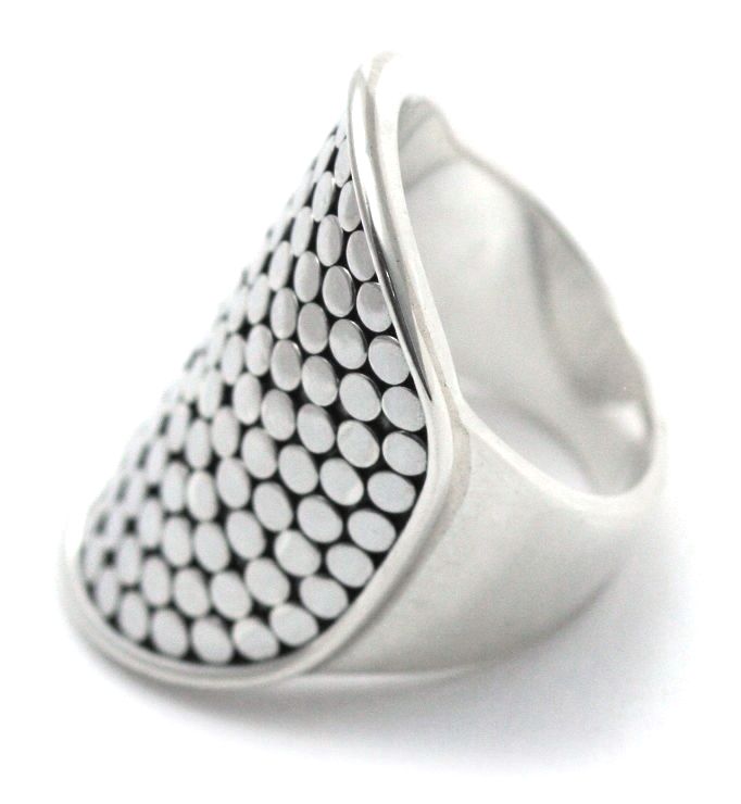 R175 KALA .925 Sterling Silver Ring With Classic Bali Dots