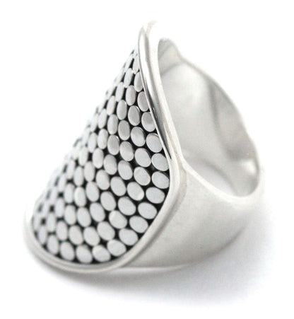 R175 KALA .925 Sterling Silver Ring With Classic Bali Dots